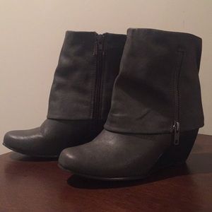Blowfish Gray Slouchy Ankle Bootie